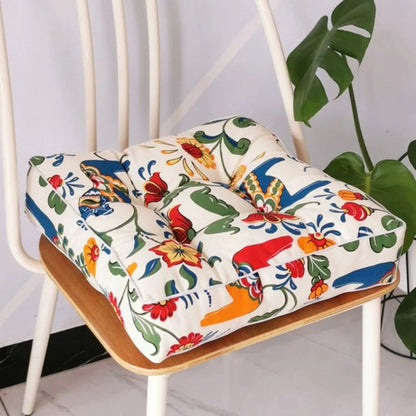 Square Chair Cushion Tufted Microfiber 16 x 16 Inches