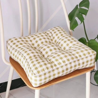 Square Chair Cushion Tufted Microfiber 16 x 16 Inches