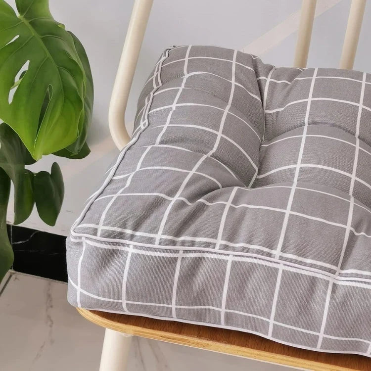Square Chair Cushion Tufted Microfiber 16 x 16 Inches