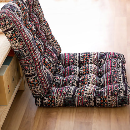 Square Seat Cushion Microfiber Removable Cover & Anti-Slip Strap