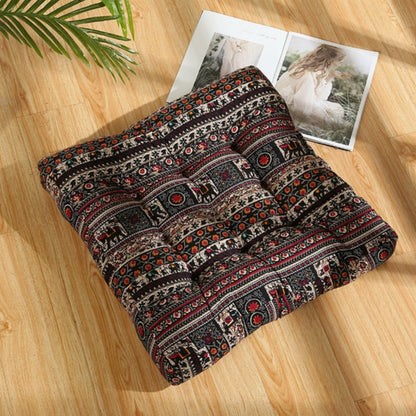 Square Seat Cushion Microfiber Removable Cover & Anti-Slip Strap
