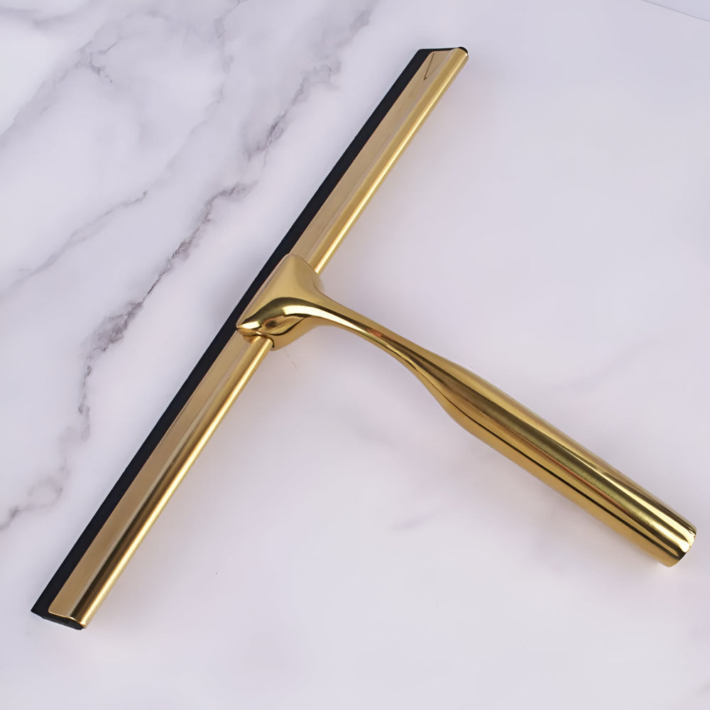 Squeegee Stainless Steel Gold Finish Non-Slip Handle