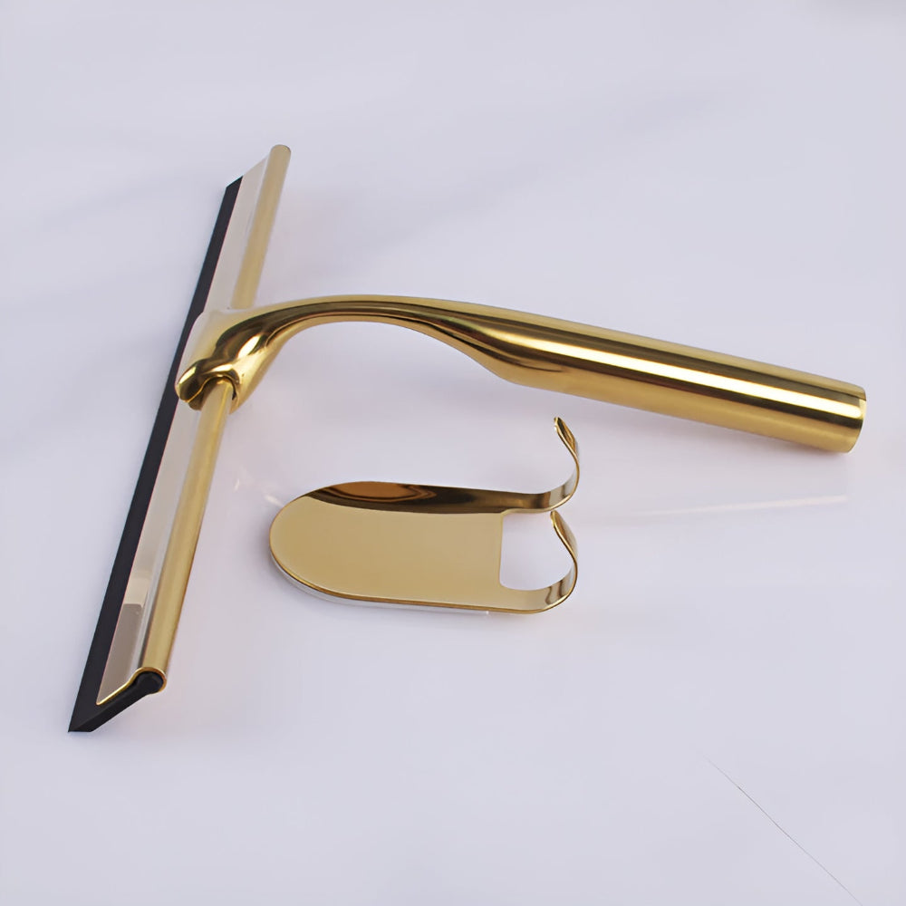 Squeegee Stainless Steel Gold Finish Non-Slip Handle