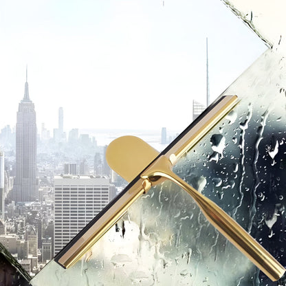 Squeegee Stainless Steel Gold Finish Non-Slip Handle
