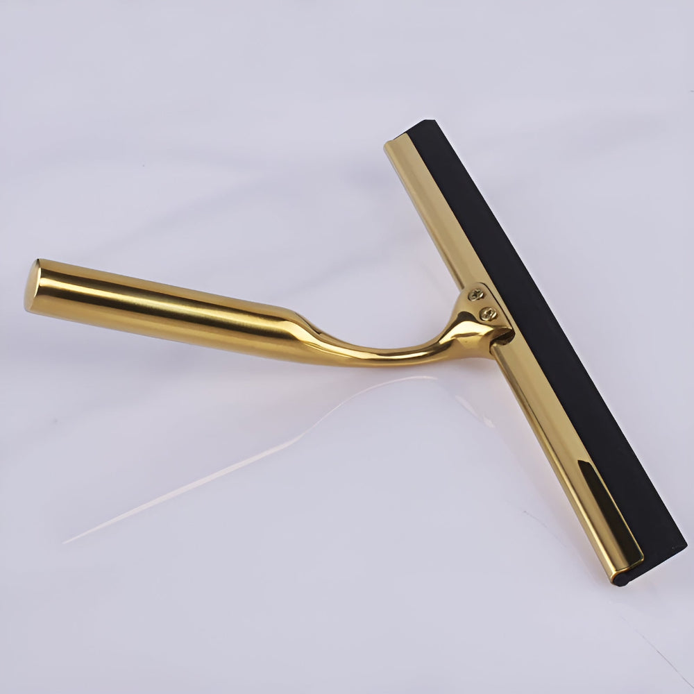 Squeegee Stainless Steel Gold Finish Non-Slip Handle