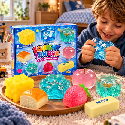 Squishy Toy Advent Calendar 24-Piece Slow-Return Foam Set