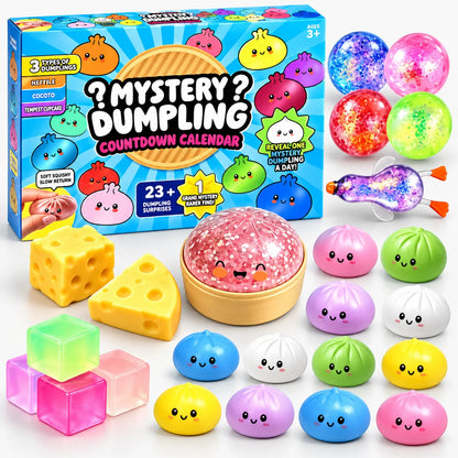 Squishy Toy Advent Calendar 24-Piece Slow-Return Foam Set