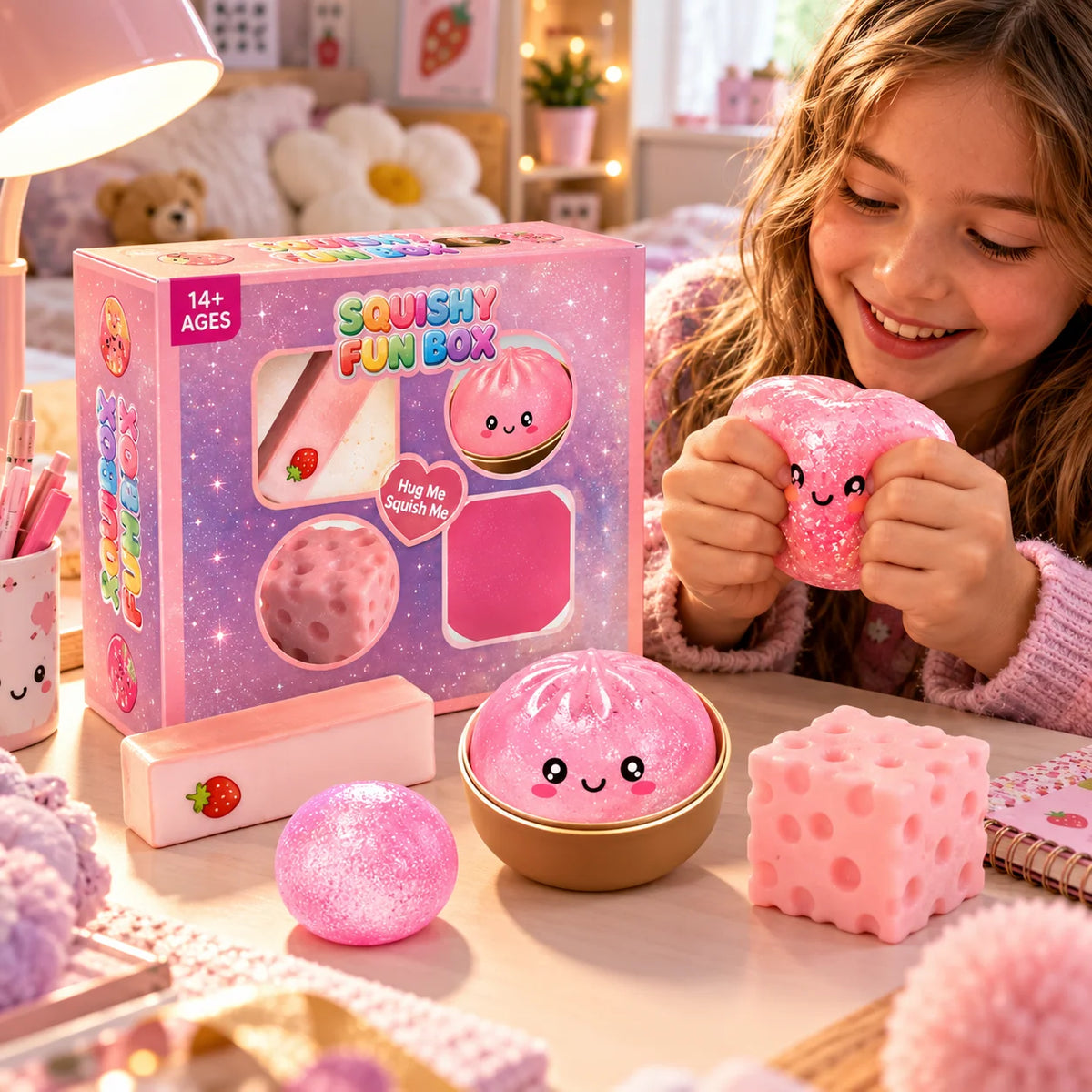 Squishy Toy Advent Calendar 24-Piece Slow-Return Foam Set
