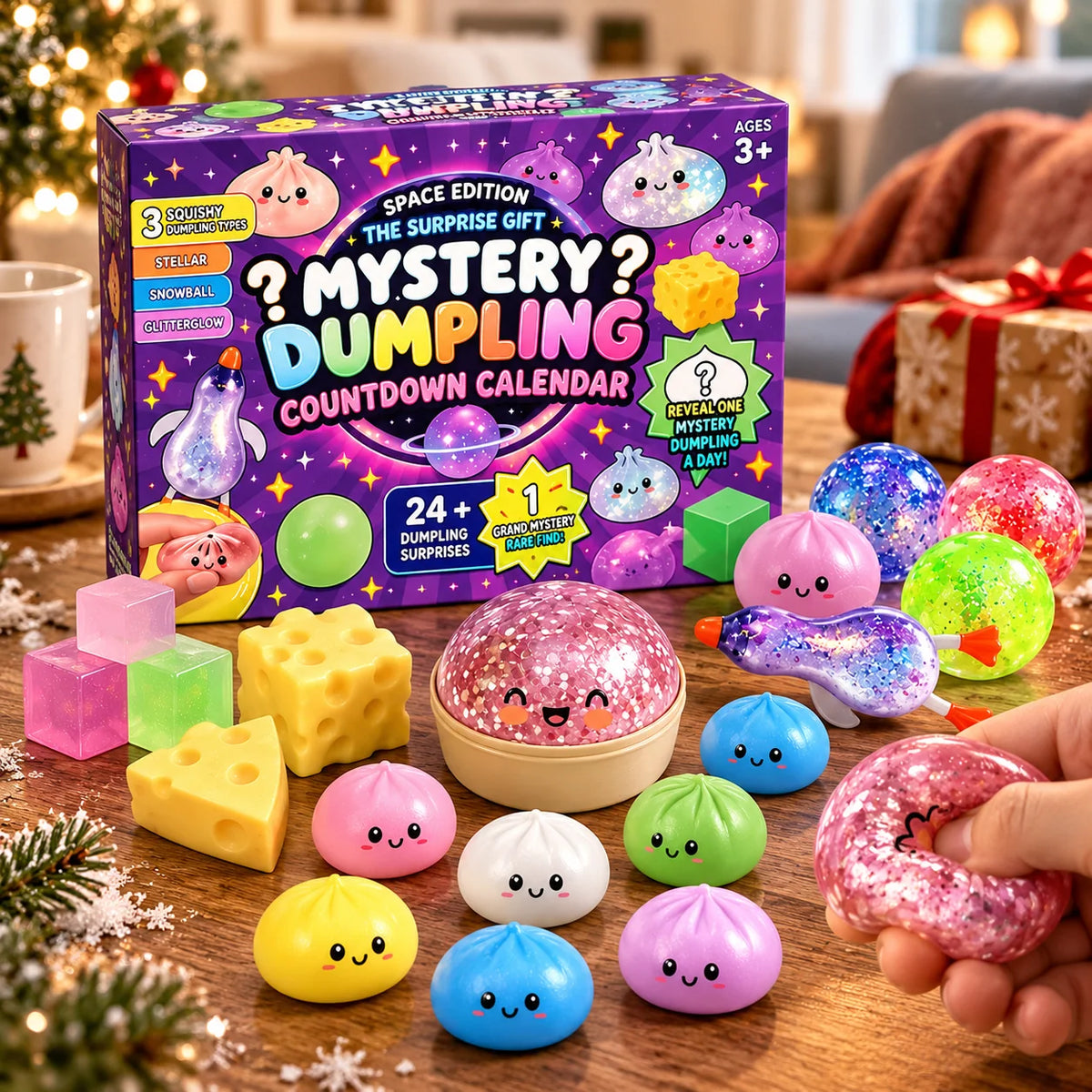 Squishy Toy Advent Calendar 24-Piece Slow-Return Foam Set