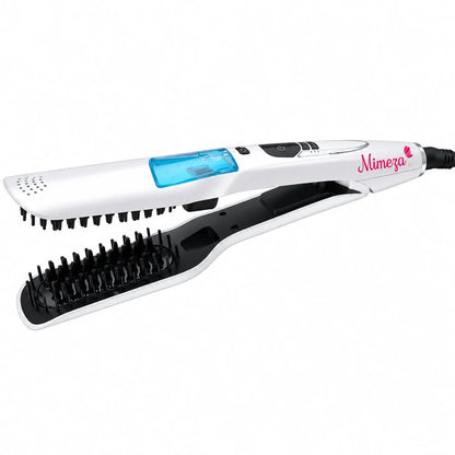 Steam Hair Straightener Ceramic Plates Adjustable Temperature LCD Display