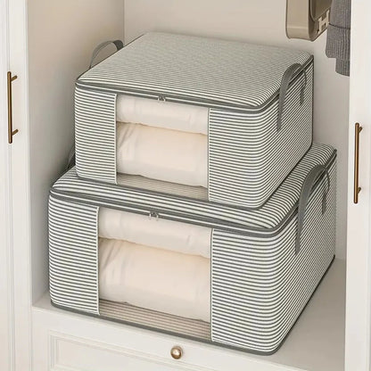 Storage Bag Foldable Breathable Cloth & Clear Panel