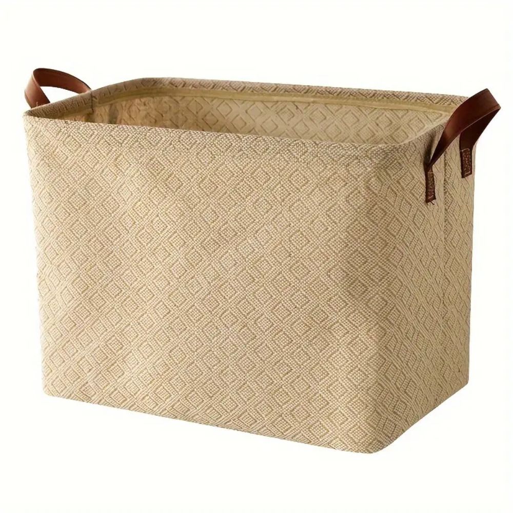 Storage Basket Foldable Woven Sturdy Handles