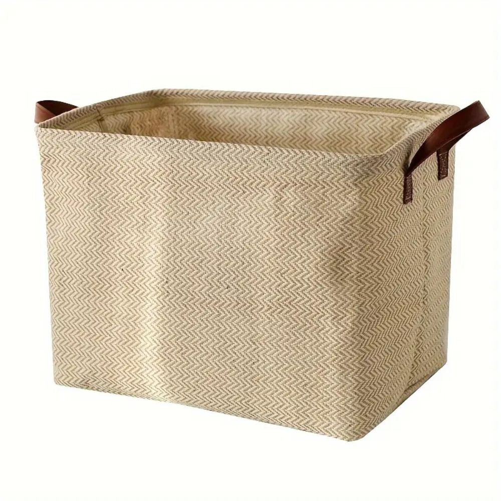 Storage Basket Foldable Woven Sturdy Handles