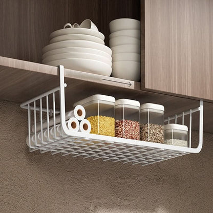 Storage Basket Over-Cabinet Hanging Reinforced Metal Space-Saving