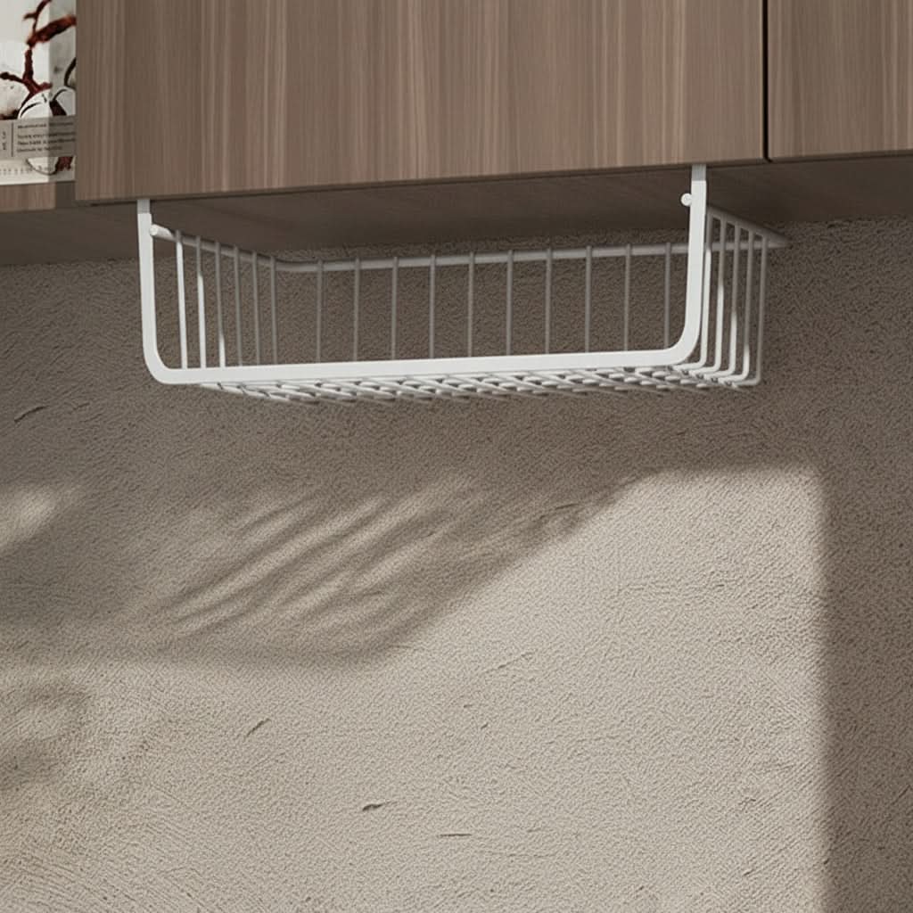 Storage Basket Over-Cabinet Hanging Reinforced Metal Space-Saving