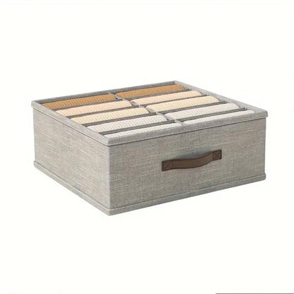 Storage Container Drawer-Style Multi-Compartment Cotton Linen