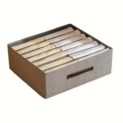 Storage Container Drawer-Style Multi-Compartment Cotton Linen