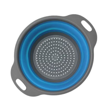 Strainer Basket Collapsible Fold-Flat Comfort-Grip Handles