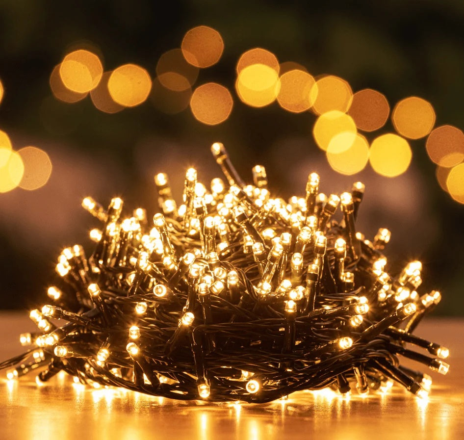String Lights Solar 200 LED Automatic Sensor