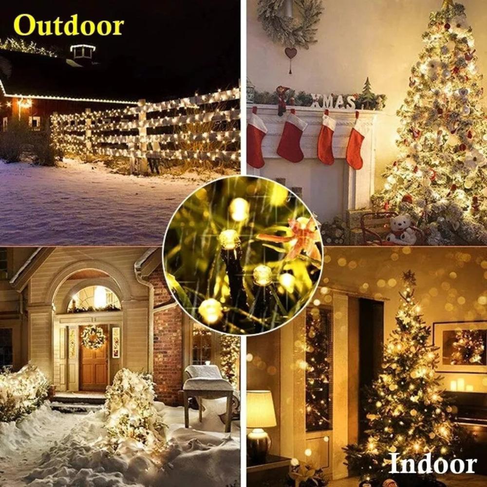 String Lights Solar 200 LED Automatic Sensor