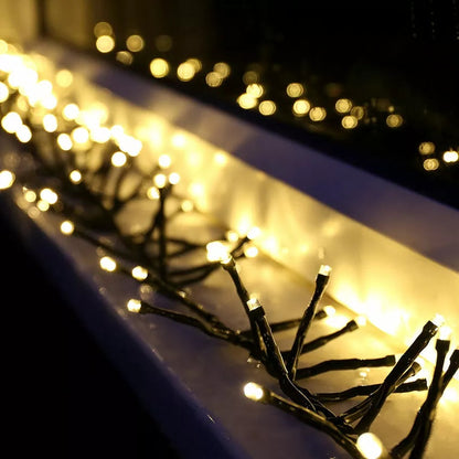String Lights Solar 200 LED Automatic Sensor