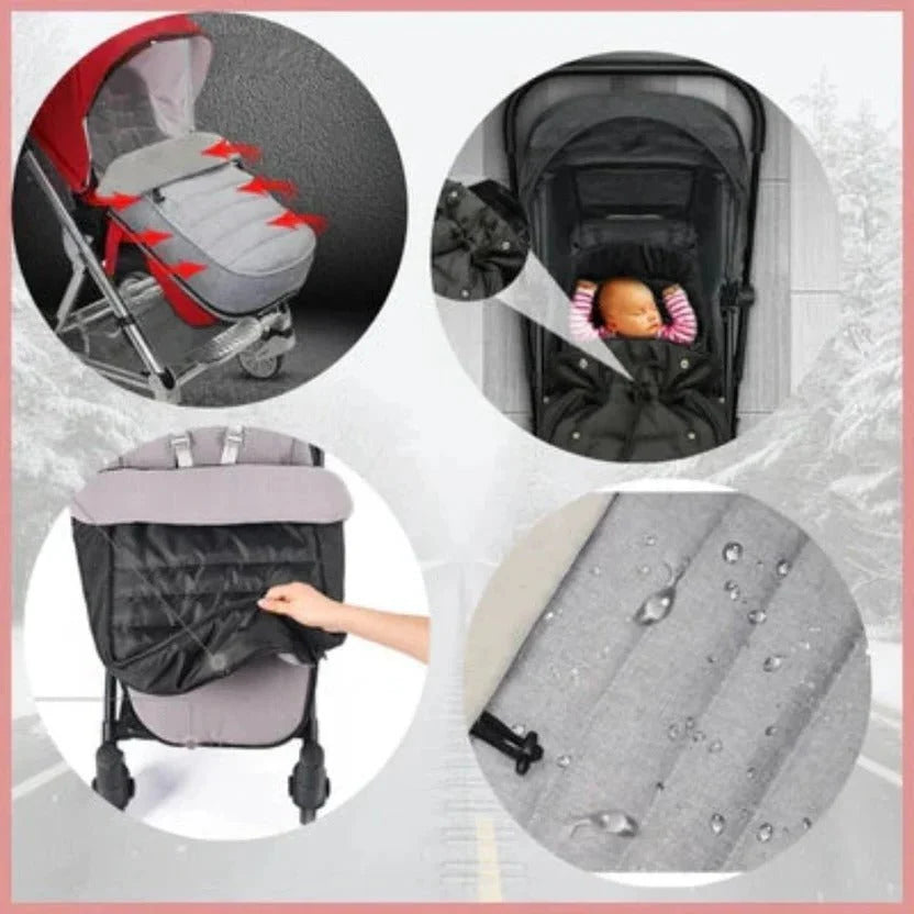 Stroller Footmuff Universal Fit Warm Lining & Weather-Resistant Outer