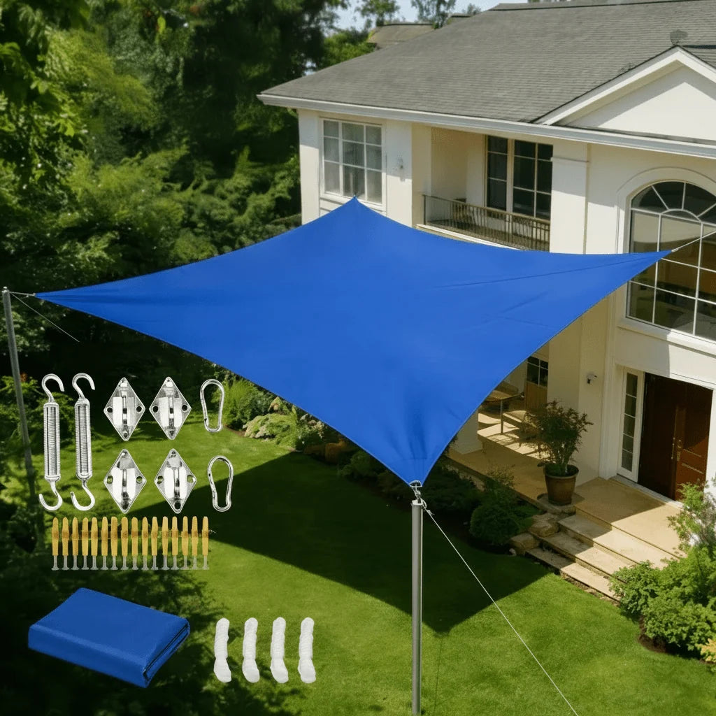 Sun Shade Sail Waterproof UV Protection Polyester Fabric