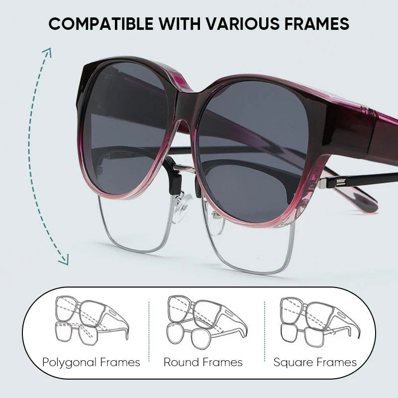 Sunglasses Over-Glasses Polarized UV400 Protection