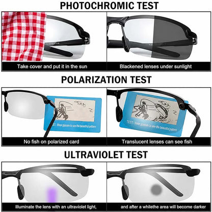 Sunglasses Polarized Photochromic Lenses UV Protection