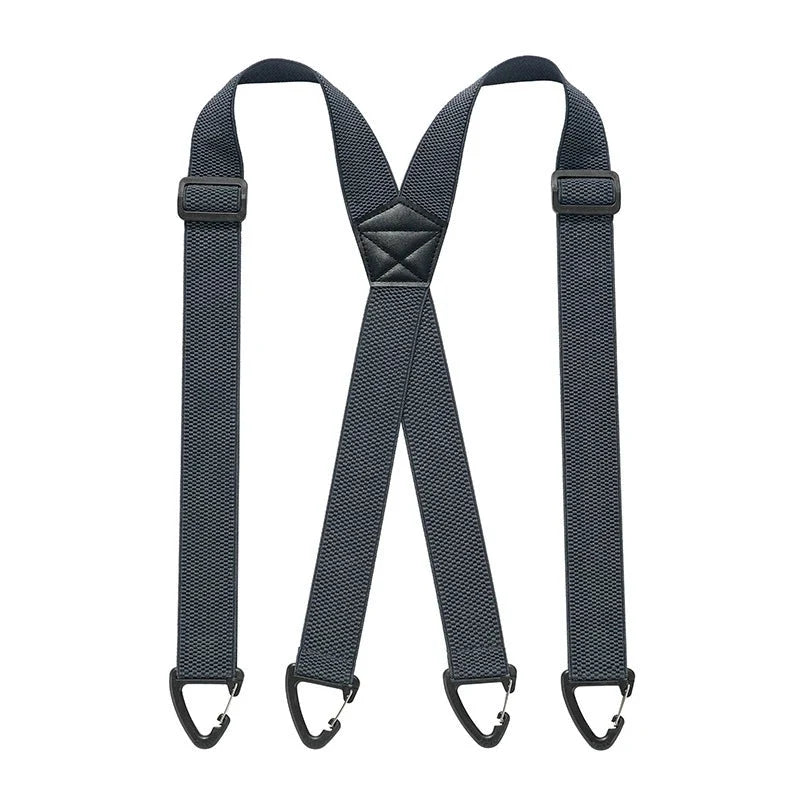 Suspenders Adjustable Elastic Belt-Loop Hooks Y-Back & X-Back
