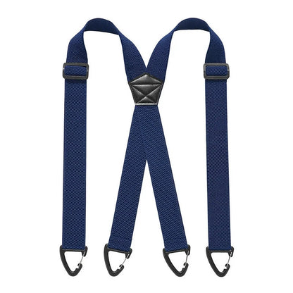 Suspenders Adjustable Elastic Belt-Loop Hooks Y-Back & X-Back