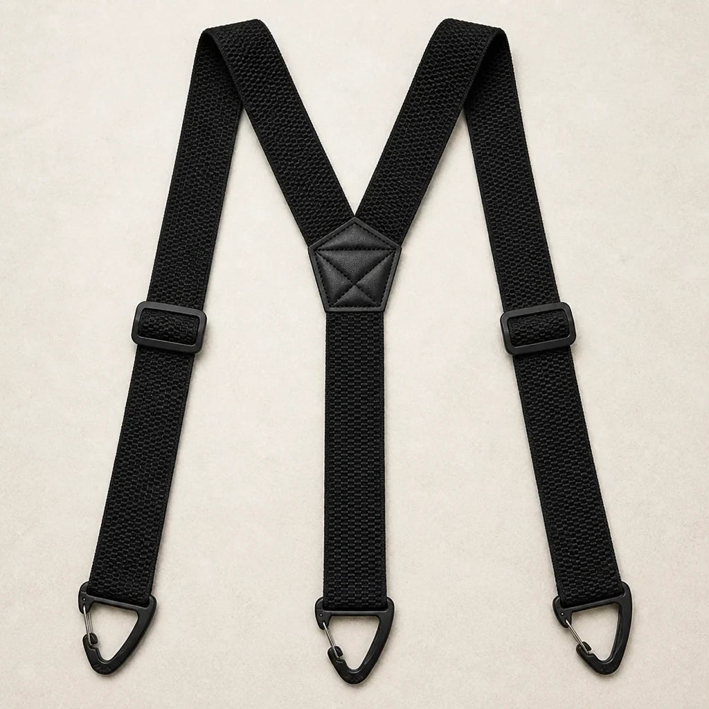 Suspenders Adjustable Elastic Belt-Loop Hooks Y-Back & X-Back