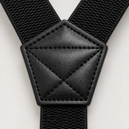 Suspenders Adjustable Elastic Belt-Loop Hooks Y-Back & X-Back