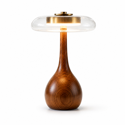 Table Lamp Adjustable Height USB Powered Metal Shade