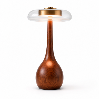 Table Lamp Adjustable Height USB Powered Metal Shade