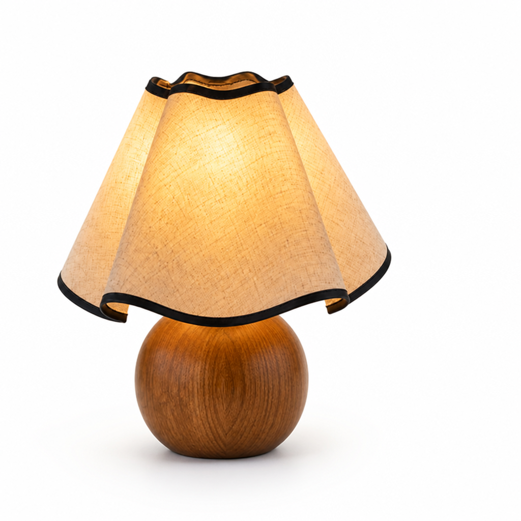 Table Lamp Adjustable Linen Shade Sturdy Metal Base