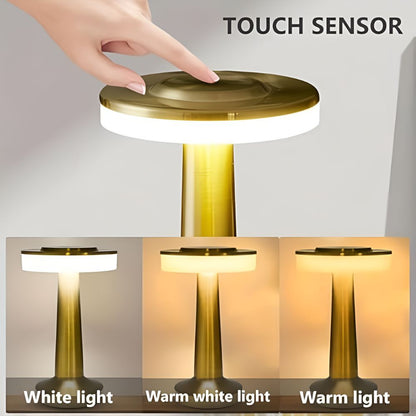 Table Lamp Cordless Touch-Dimmable USB Rechargeable