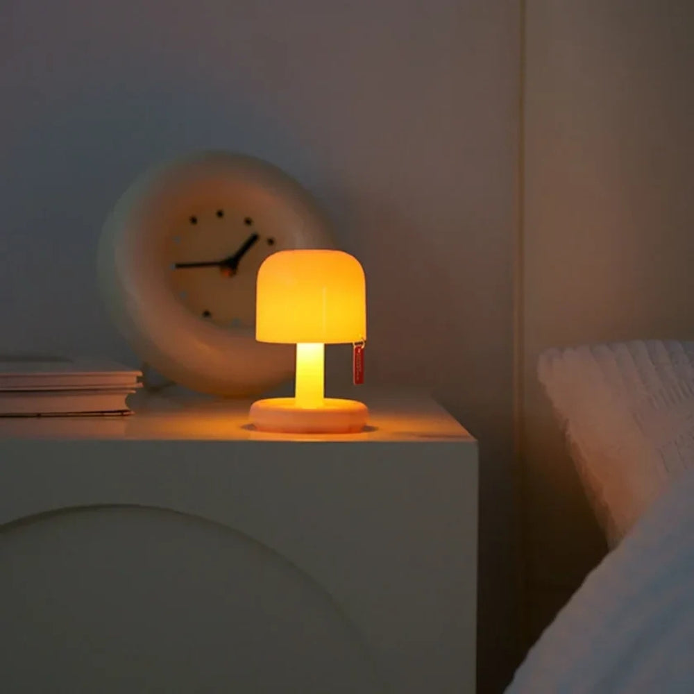 Table Lamp Mushroom Rechargeable Up To 12 Hours