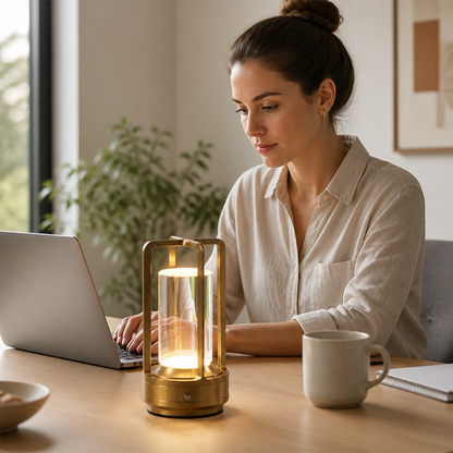 Table Lamp Portable Rechargeable Dimmable Adjustable Color Temp
