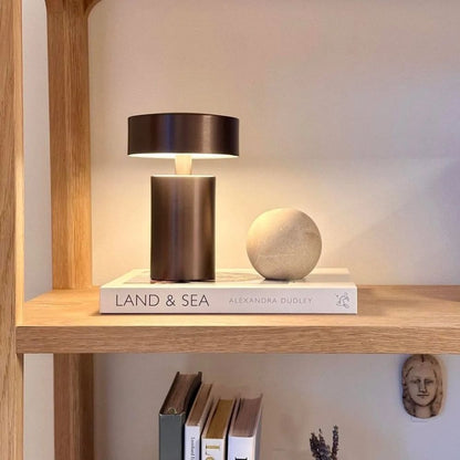 Table Lamp Slim Column Energy-Efficient LED Bulb Included
