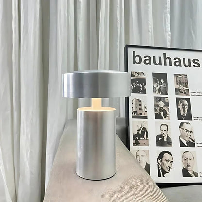 Table Lamp Slim Column Energy-Efficient LED Bulb Included