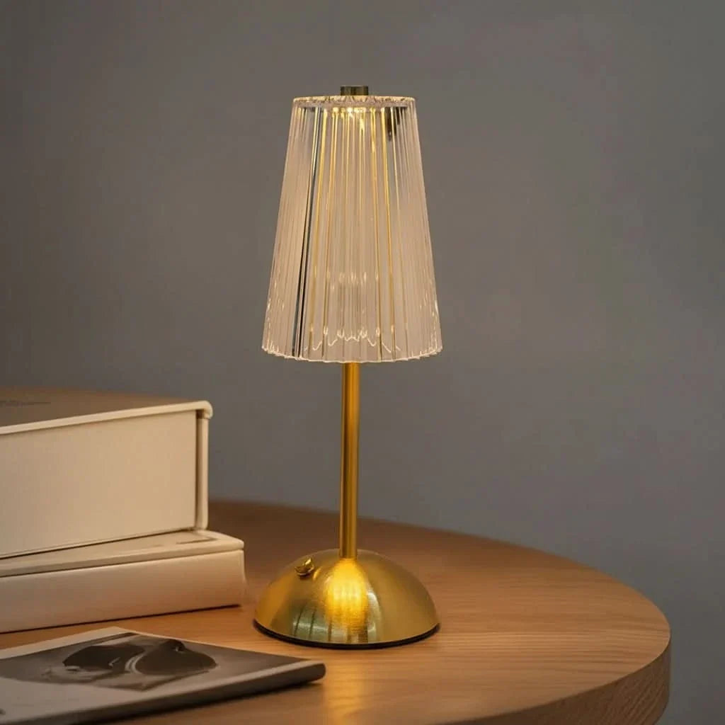 Table Lamp Touch Dimmer 3 Color Temperatures Rechargeable Cordless