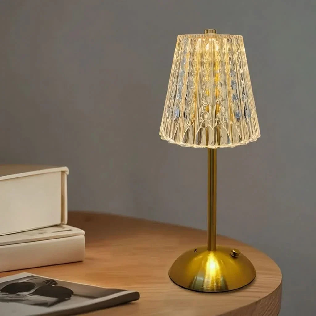 Table Lamp Touch Dimmer 3 Color Temperatures Rechargeable Cordless
