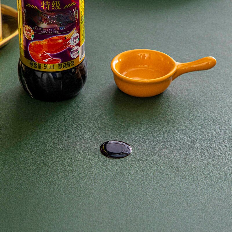 Table Protector Mat Waterproof Scratch & Heat Resistant PVC TPU Leather