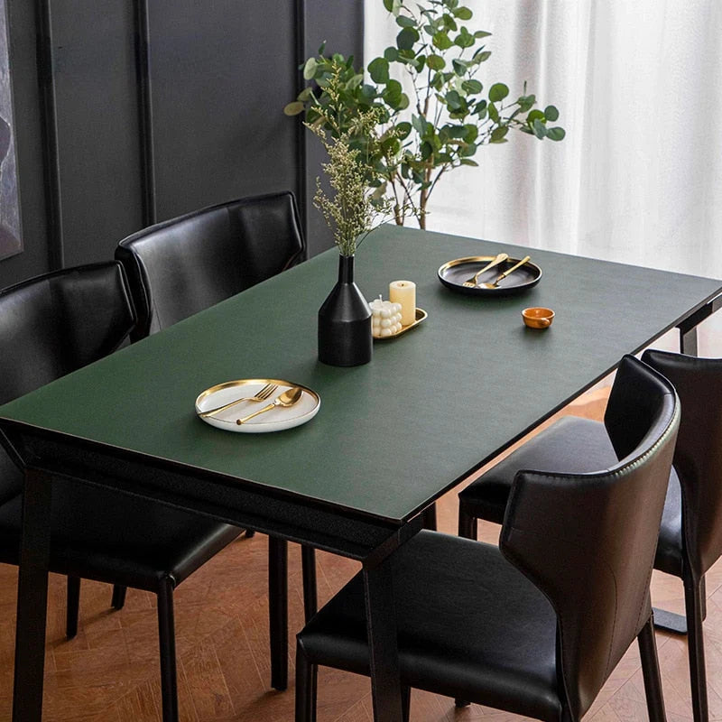Table Protector Mat Waterproof Scratch & Heat Resistant PVC TPU Leather