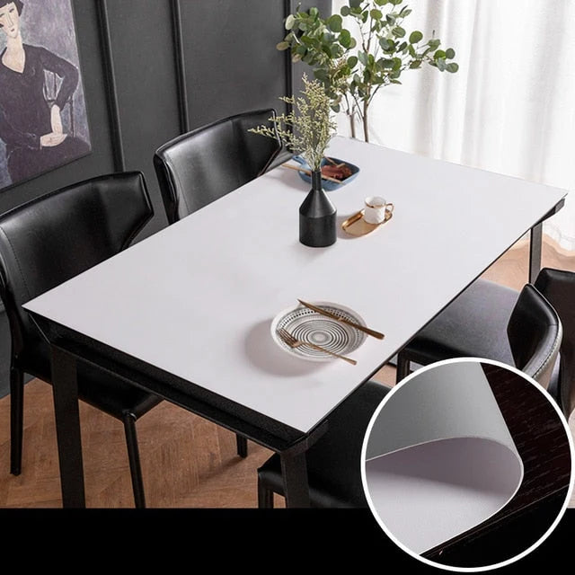 Table Protector Mat Waterproof Scratch & Heat Resistant PVC TPU Leather