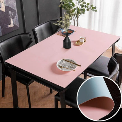 Table Protector Mat Waterproof Scratch & Heat Resistant PVC TPU Leather
