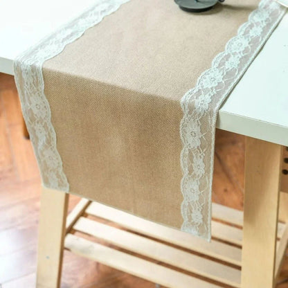 Table Runner Lace Edge Microfiber & Machine Washable