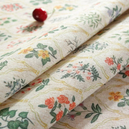 Tablecloth Floral Tassel Trim Microfiber & Machine Washable