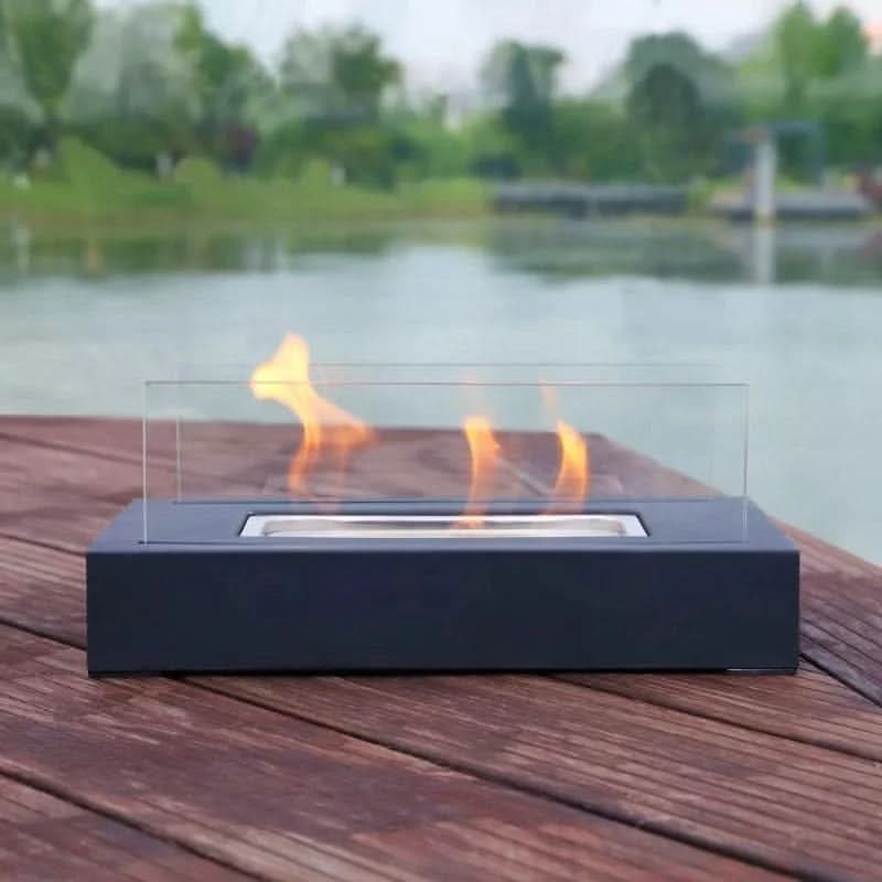 Tabletop Bioethanol Fireplace Smoke-Free Real Flame Portable Design